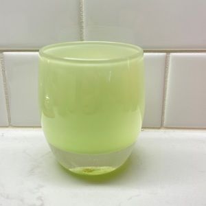 Glassybaby Pollen light green hand blown glass, votive candle holder